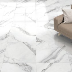 Diamante Calacatta 60x60 Lucido - Pavimento Effetto Marmo