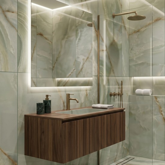 Diamante Onice Verde  60x120 Lucido